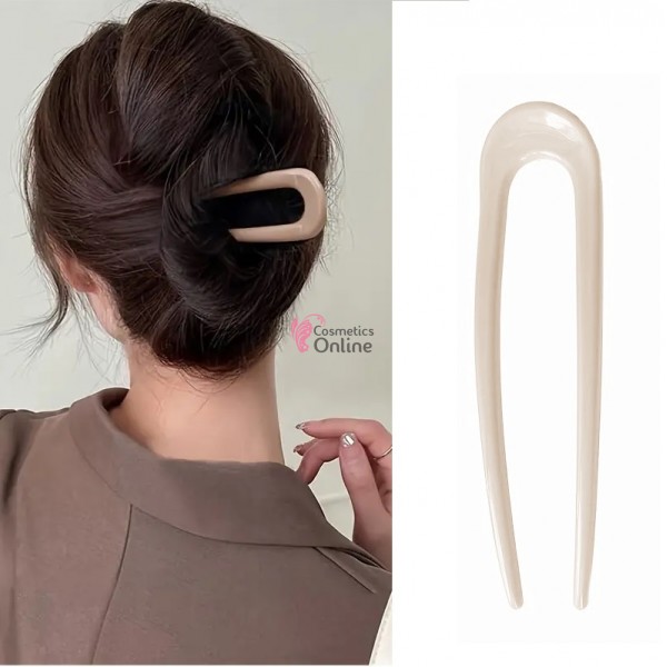 Accesoriu de par modern Japonez pentru cocuri din plastic JPN20FF Vanilie
